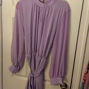 Lane Bryant Lilac Dress with Long Sleeves